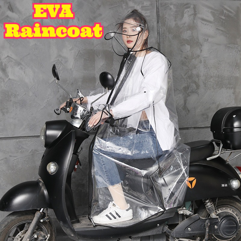 Transparent EVA Rain Poncho Ho - Cycling Commute Rain review and price