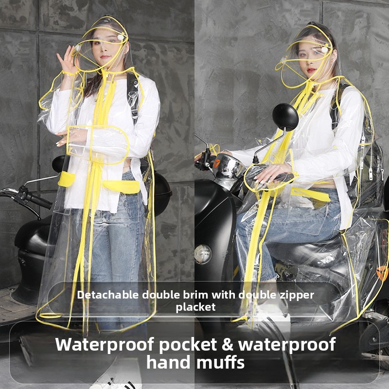 Transparent EVA Rain Poncho Ho - Cycling Commute Rain review and price