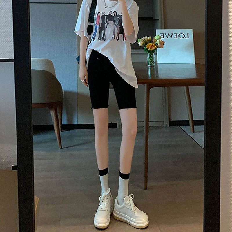 Black Denim Short Shorts Women - Cycling Shorts For Commute review and price