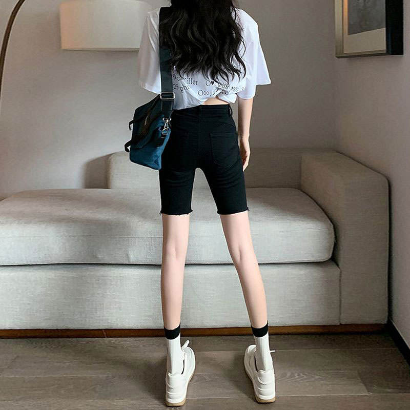 Black Denim Short Shorts Women - Cycling Shorts For Commute review and price