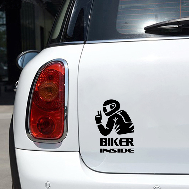 Biker Girl Inside Vinyl Sticke - Cycling Quote review and price