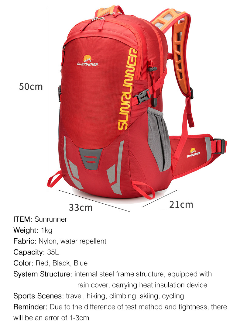 35L Hiking Backpack Bag Large  - Cycling Journey review and price