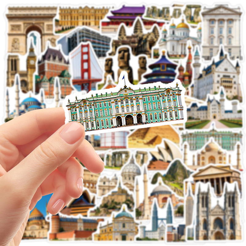 50PCS Famous City Landmark Tra - Commuting By Bike review and price