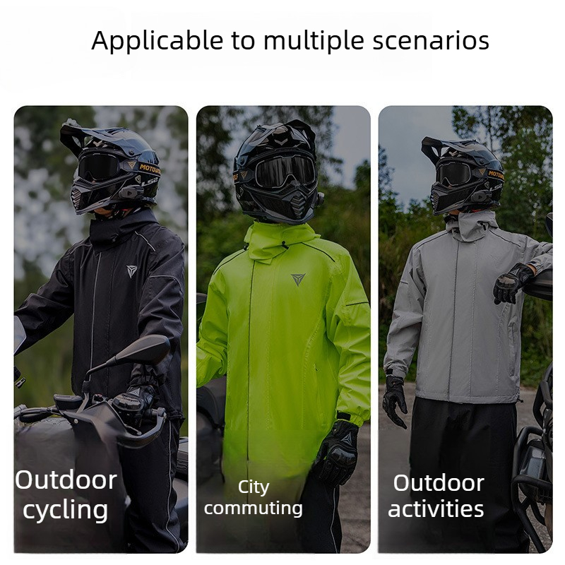 Motorcycle Rain Suit Waterproo - Cycling Commute Rain review and price