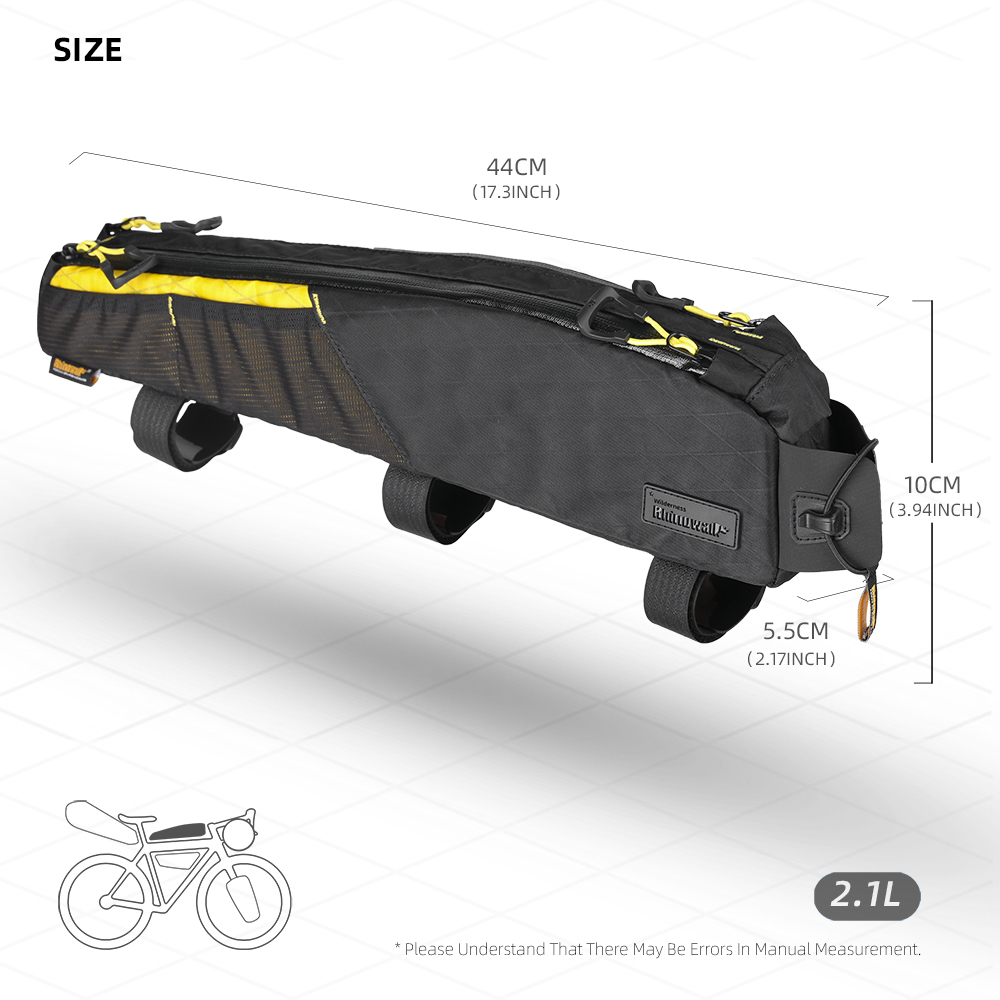 Rhinowalk Bicycle Top Tube Bag - Cycling Journey review and price