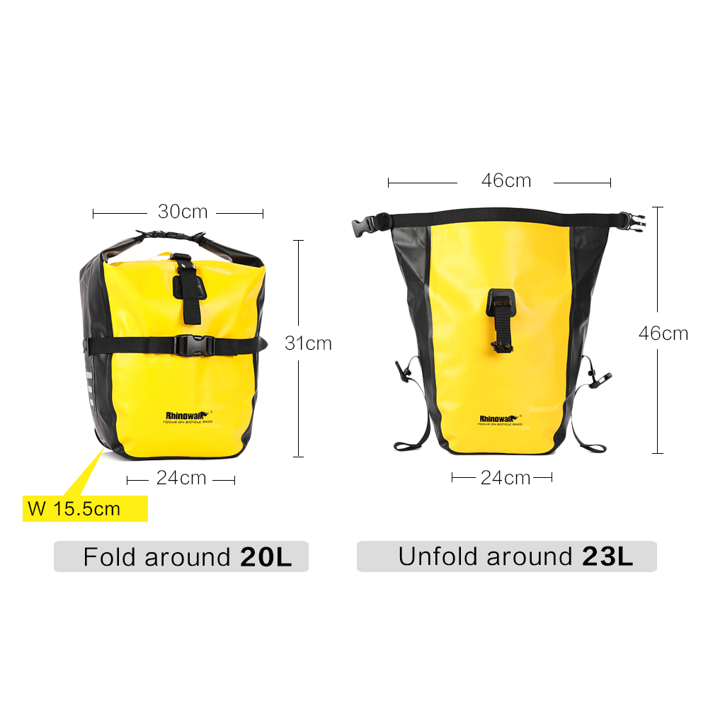 Rhinowalk 20L Bicycle Pannier  - Cycling Journey review and price