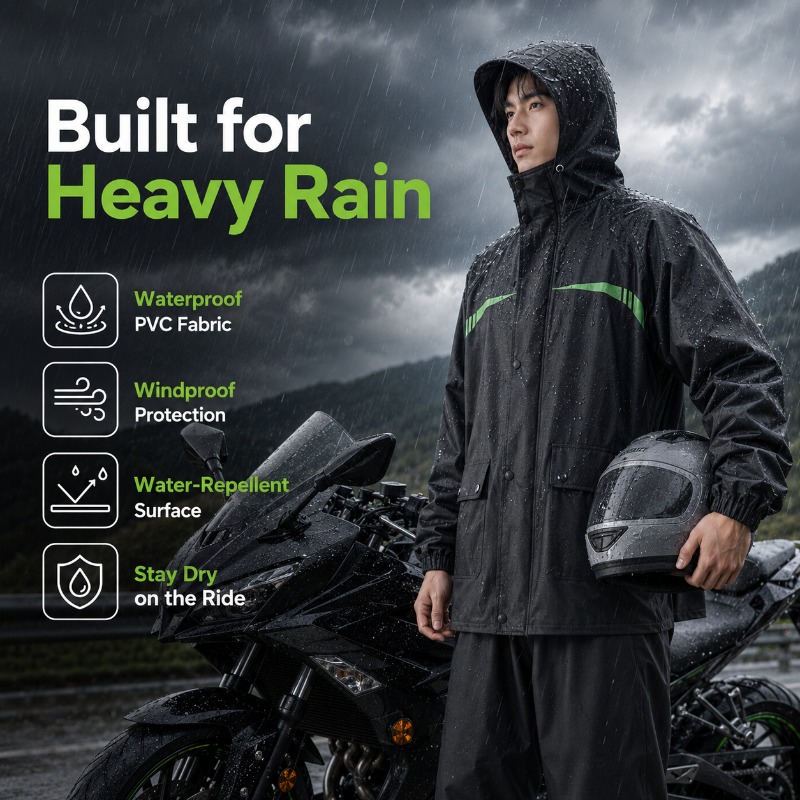 Unisex 2-Piece Waterproof Cycl - Cycling Commute Rain review and price